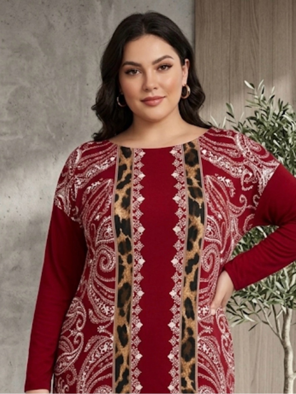 JM Collection Top - Size XL tiger stripes soft fabric